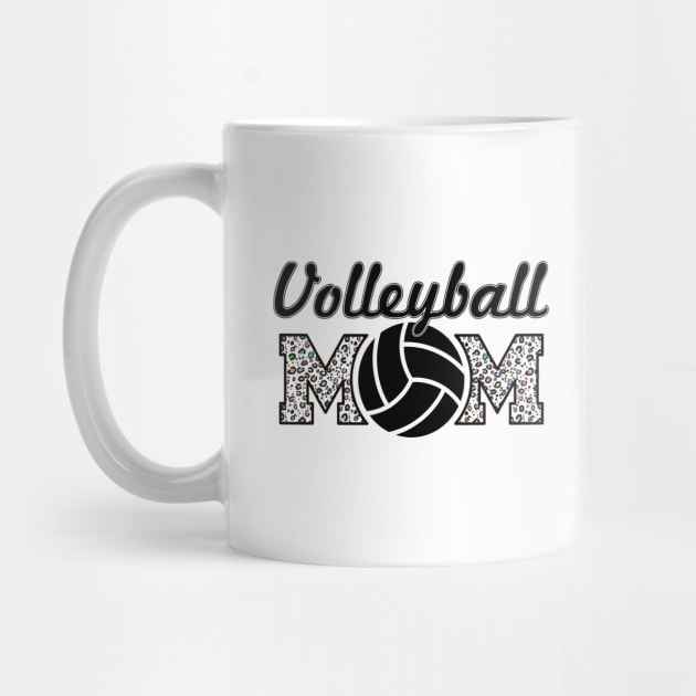 Volleyball Mom Leopard Lover Mother by Gaming champion